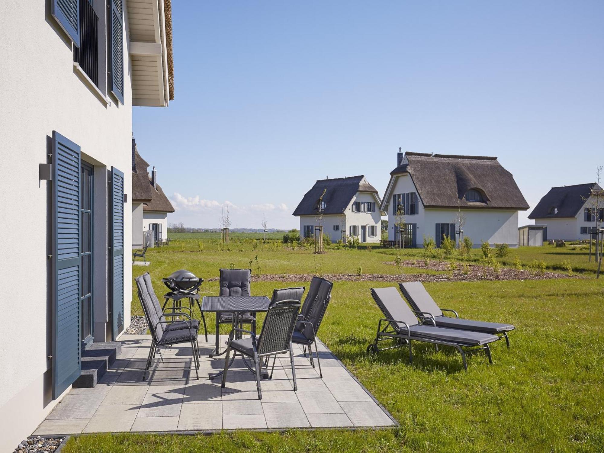 Reetland am Meer - Premium Reetdachvilla mit 3 Schlafzimmern, Sauna und Kamin F07 Dranske Exterior foto